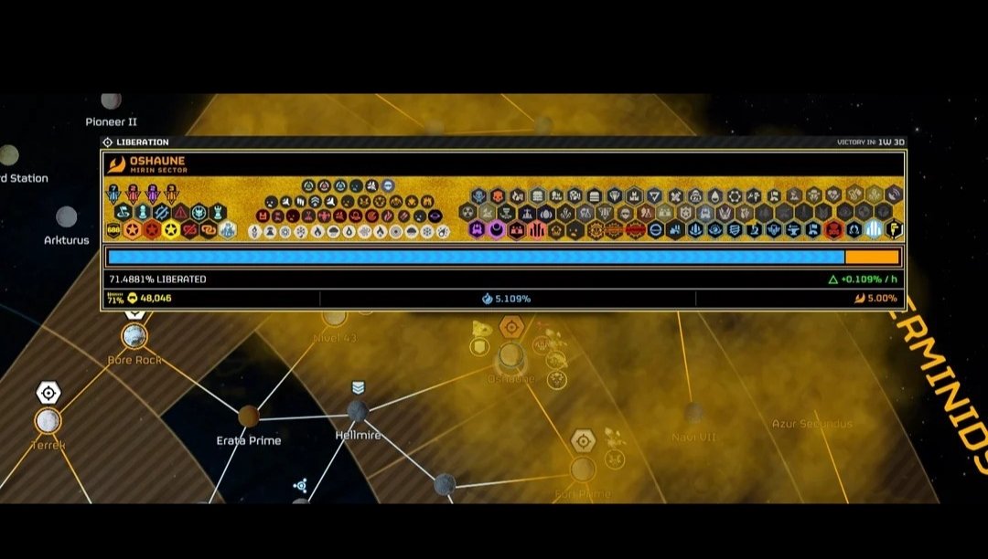 Helldivers_NOW's tweet photo. That's a lot of modifiers! https://t.co/W0RulGBryn
