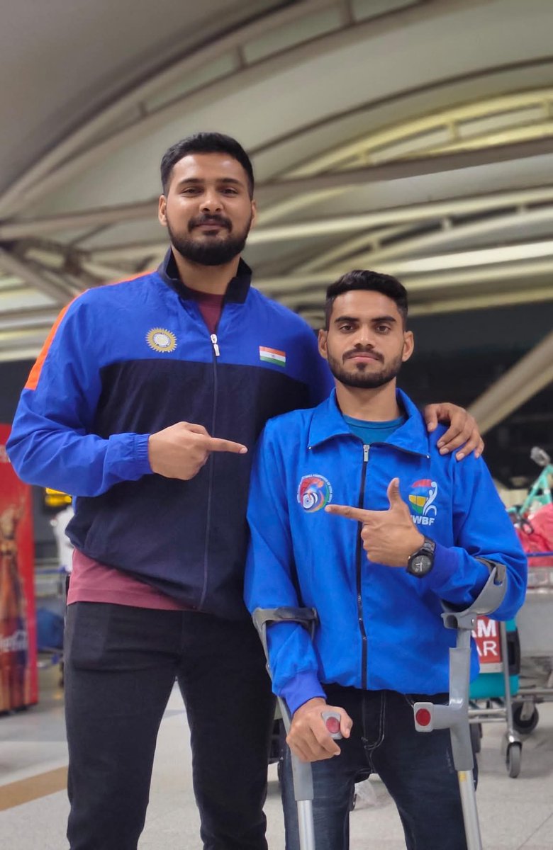 wbfi_info's tweet photo. 🇮🇳 Team India off to Thailand! ✈️🏀
Our Men’s & Women’s Wheelchair Basketball Teams head to Bangkok for the IWBF Asia Oceania Championships 2025 — World, Asia Para & CWG Qualifiers!
Cheer for India! 💪🇮🇳
#TeamIndia #WBFI #IWBF #Bangkok2025 #ParaSports #GoIndia
@varunahlawatt https://t.co/j8P4UibucE