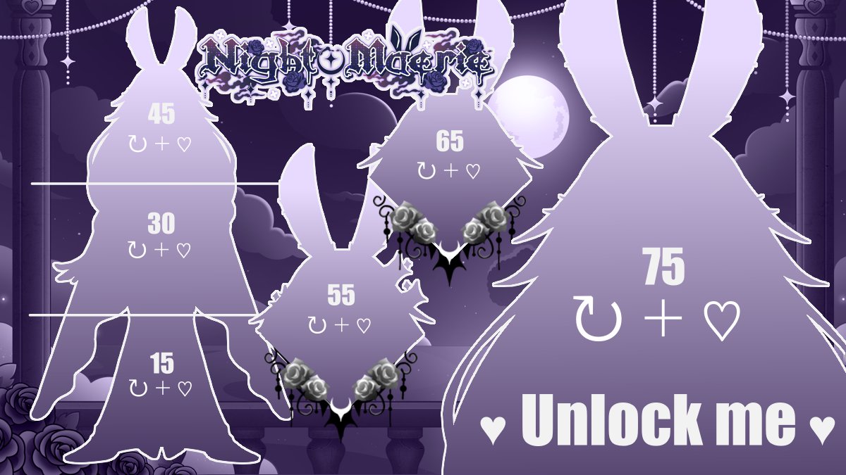 🔒UNLOCK ME🔒
This nightmare bunny is so excited to meet you!
Coming NOVEMBER 13 3pm EST

Like + Repost for a sneak peek 👀

#vtuber #modelreveal