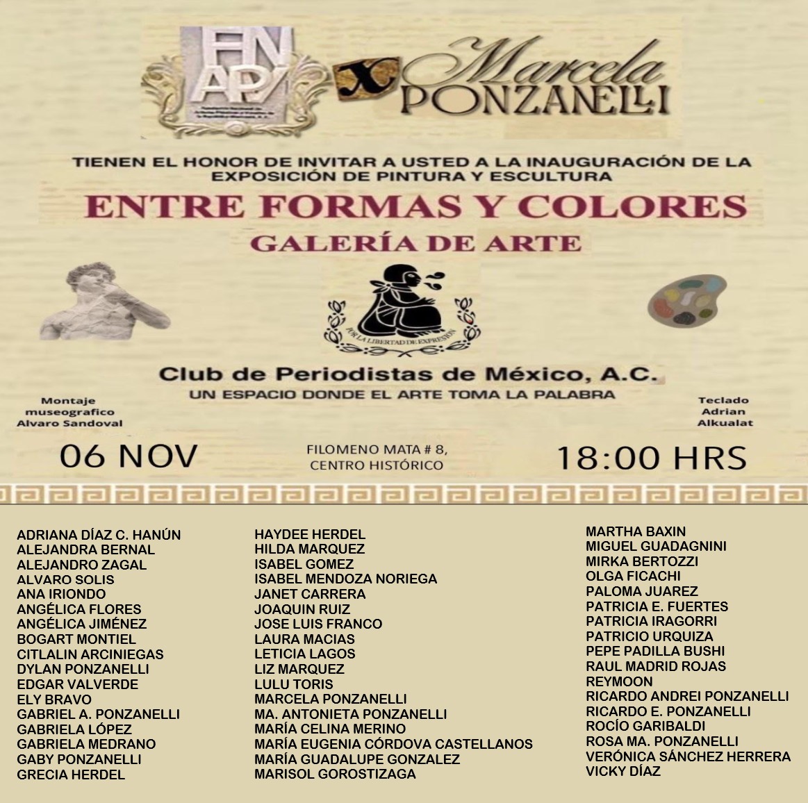 arte_68's tweet photo. Participo en esta exposición colectiva!
"Entre Formas y Colores"
Club de Periodistas de México A. C.
Los esperamos!!! 😉
#art #expodearte #CDMX #plásticamexicana https://t.co/rAFASJk1ti