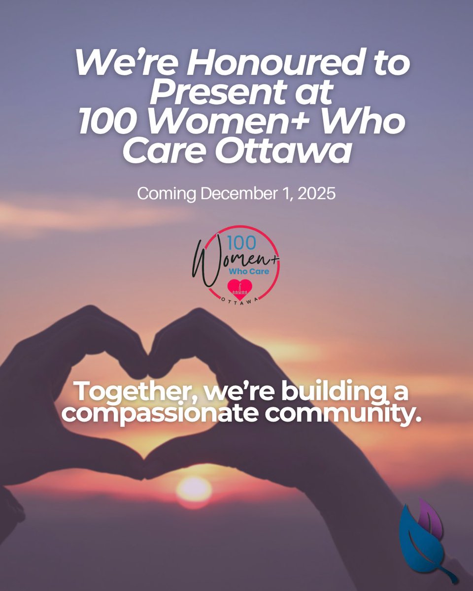 Compassionate_O's tweet image. We’re honoured to present at the next @100WomenOttawa event on Dec 1, 2025! 💙
This inspiring giving circle brings women together to make a collective impact — one $100 donation at a time.
Learn more ➡️ 100womenwhocareottawa.ca