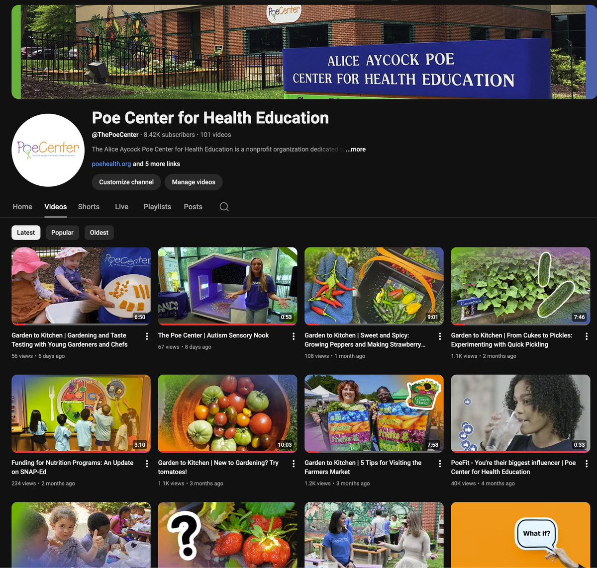 Hey y'all! DYK that Poe is sharing even more garden information over on youtube? We even share easy to make recipes from the garden. Come check out @ThePoeCenter to eat from your garden. ow.ly/LFoK50Xhefy #PoeFit