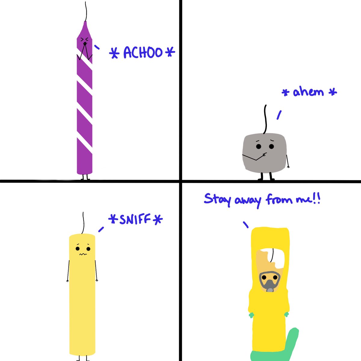 ‘Tis the season…for sharing of germs. Everyone take care of yourselves! #doodlewax