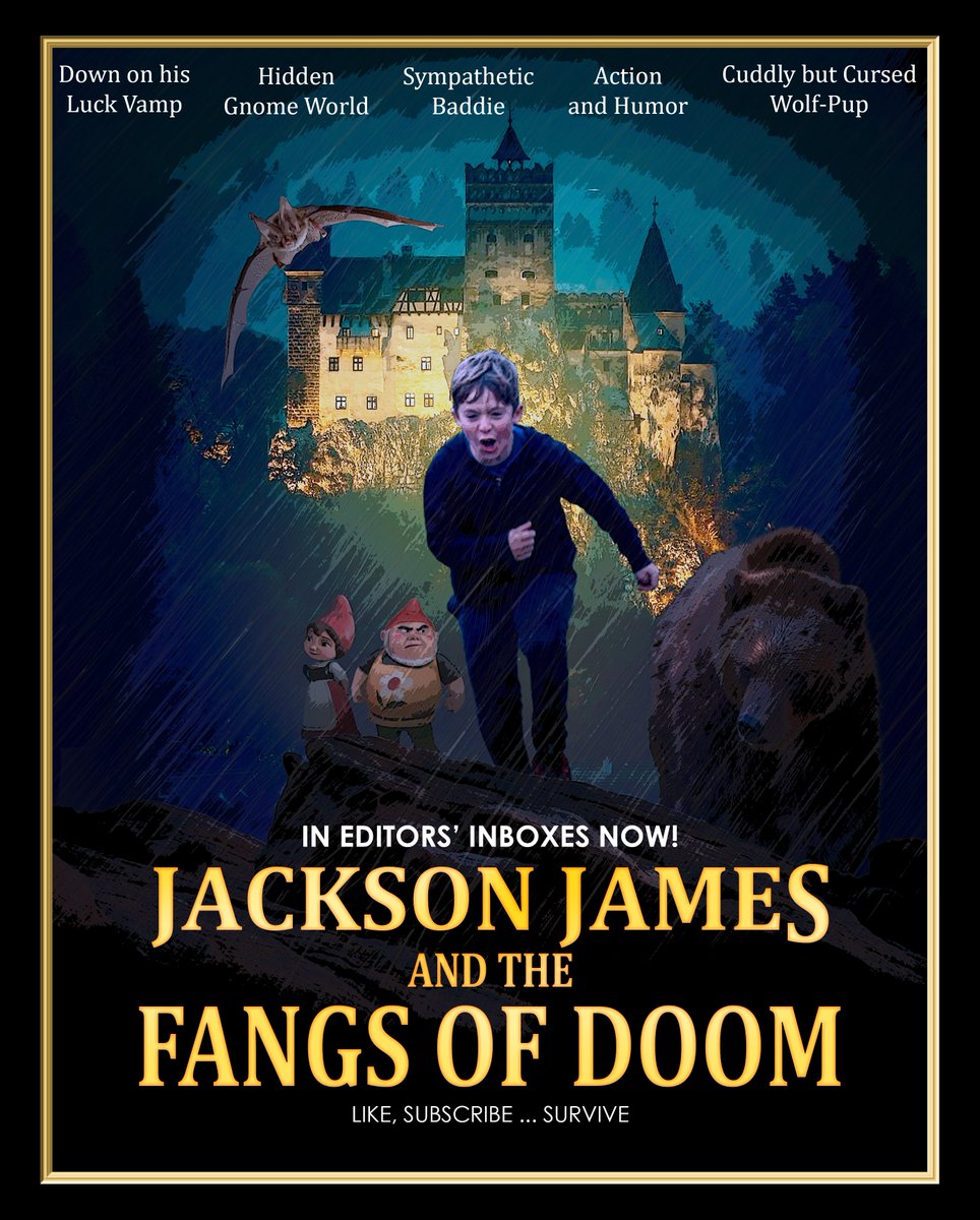 author_MDane's tweet image. When a family vacation to Transylvania turns into a vampire hostage crisis, 12yo Jackson must outsmart a fame-hungry vampire desperate to fund his eternal lifestyle by livestreaming a blood-feast starring Jackson himself
#OS #MG #AG #questpit