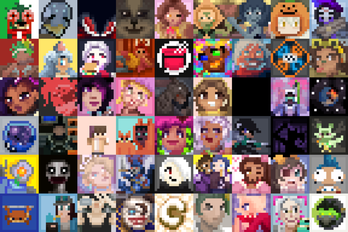 Here are all the completed profile photos! I really enjoyed getting to work on <a href="/the_frozen_aba/">🔆Aba🔆 (they/them/elu/delu)🇵🇹</a> and <a href="/TheFrozenDuckie/">TheFrozenDuckie</a>  along with <a href="/Ramillionaire_/">Ramillionaire</a> and @paperfangz as those were challenging!

I hope you all enjoyed and ty for participating. Sorry if I didn't get you in here! ❤️