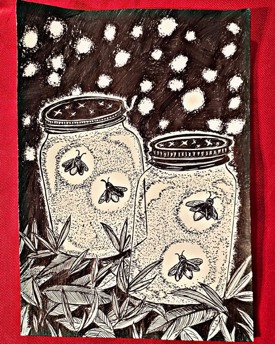 #inktober #inktober2025 #Inktober2025day23 #inktober2025day23firefly #inktober2025firefly  #Firefly #luciole