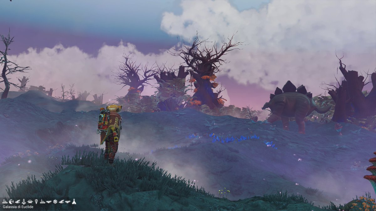 A journey through the Breach 
1 Well I finally found the proper flying things
2 ouch! The thorns hurt
3 cockroaches with reflux
4 the beauty of the mist in the morning
#NoMansSky 
#NoMansSkyBreach
🔎🩹🪳🌫