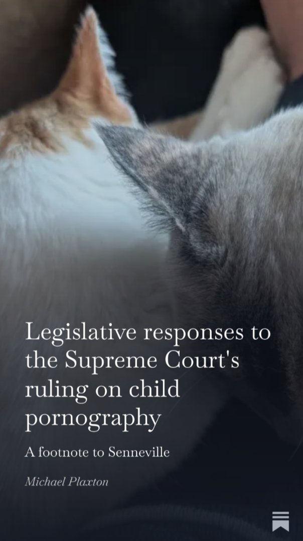 A non-exhaustive list of possible legislative responses to Senneville.