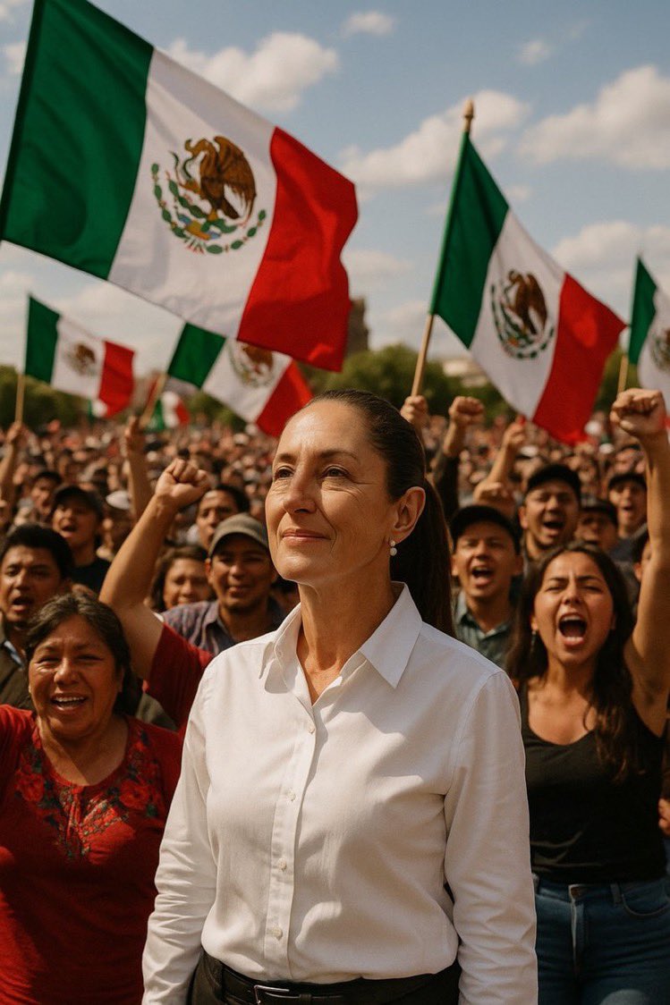 Humanismo4T's tweet photo. Muchas veces le hemos dicho a la Presidenta @Claudiashein que estaremos prestos a luchar por la patria apoyándola a ella que está poniendo el alma por el bienestar de todos.

El momento llegó y EEUU asecha. ¿Estamos listos para protegerla y defenderla? 🙋🏻‍♂️ https://t.co/nGUXWeyqI9