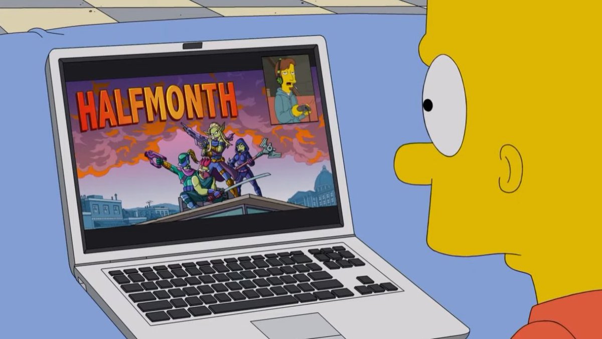 Peak reference now in Fortnite, from when The Simpsons parodied Fortnite in S31E15 (2020)