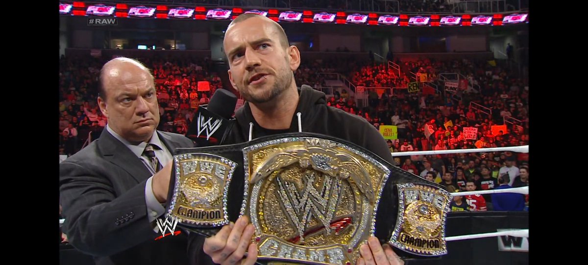 GuyfromKanto96's tweet photo. @CMPunk last appearances as
World Champ on weeklys to date

WWE Champion
-SmackDown Jan 25 2013
- Raw Jan 21 2013

World Heavyweight Champion -SmackDown Oct 2 2009
 -RAW Jun 15 2009
#WWERaw https://t.co/swq3V6V1GP