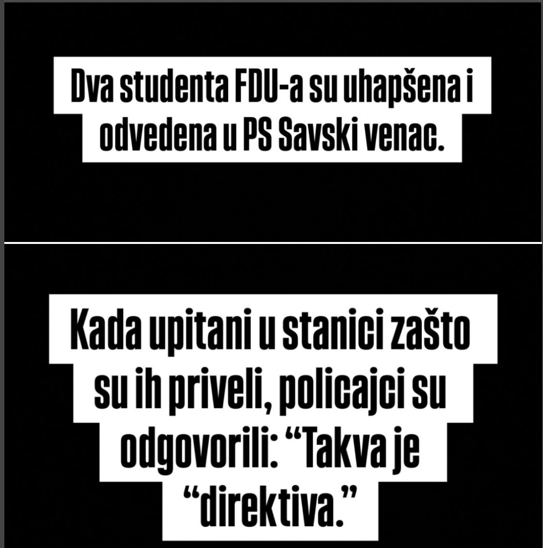 "Takva je direktiva"