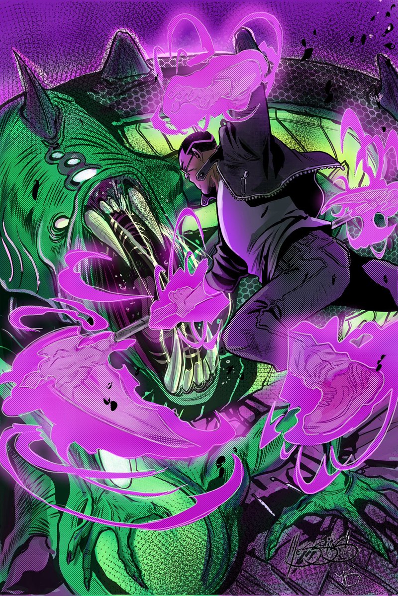 capdiesel24's tweet image. I’m in love with how these covers for the second issue came out. I sometimes need to see the art to really give me the motivation to lock in with my writing.