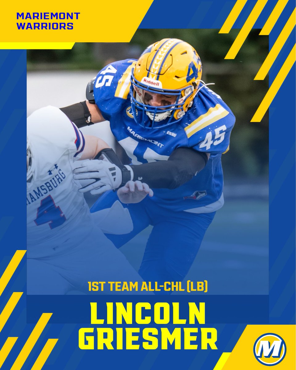 Lincoln Griesmer (SR)
Linebacker 

120 total tackles (29 solo)
2 sacks
12 TFL
2 FF
2 FR

Added 23 receptions, 306 yds, 2 TDs on offense this year. 

Battled through injuries early in his career and became one of the best leaders we’ve ever had! A true Warrior! Great job Lincoln!