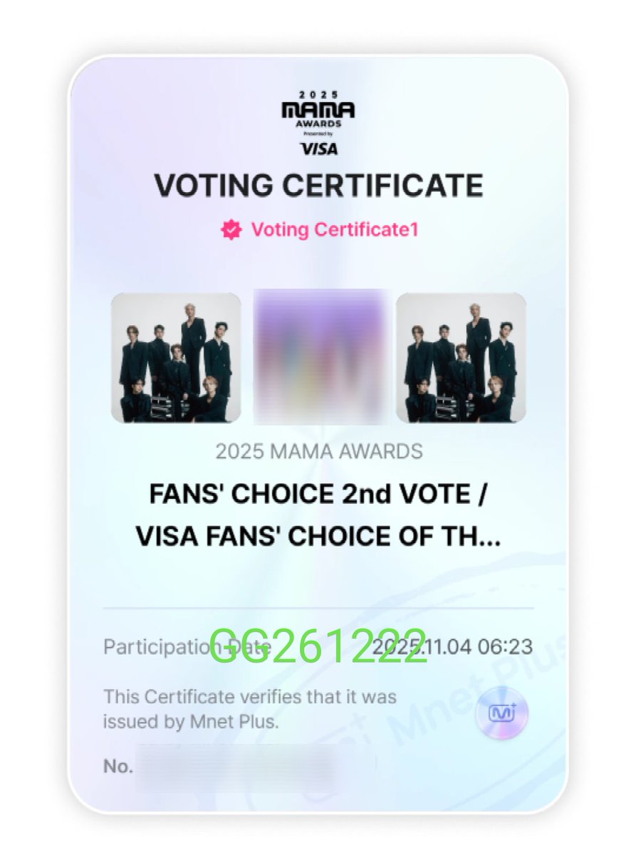 Day6 รอบ finalโพสแรกของวัน

🗓️04/11/68 ฝากกด รี/กดใจ

#2025MAMAVOTE
#GOT7

📍ตั้งแต่วันนี้ - 10/11/68 
เข้าไปโหวต GOT7 ใน app Mnet+
กันเยอะๆนะคะพาเขากลับมารับรางวัลกันให้ได้อีกครั้งหนึ่ง