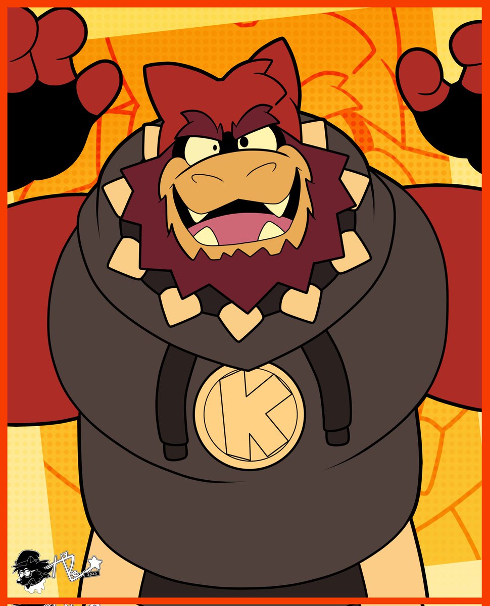 Belated birthday drawing for <a href="/krustykrampizza/">KRAM! ⚠️🏝️</a> 
Hope you had an awesome bday!!  🎊🎉🎂