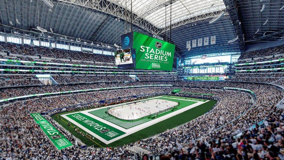 BREAKING: The Dallas Stars will host a Stadium Series game at the 80,000-seat AT&amp;T Stadium on Feb 20, 2027. Opponent TBA. #TexasHockey