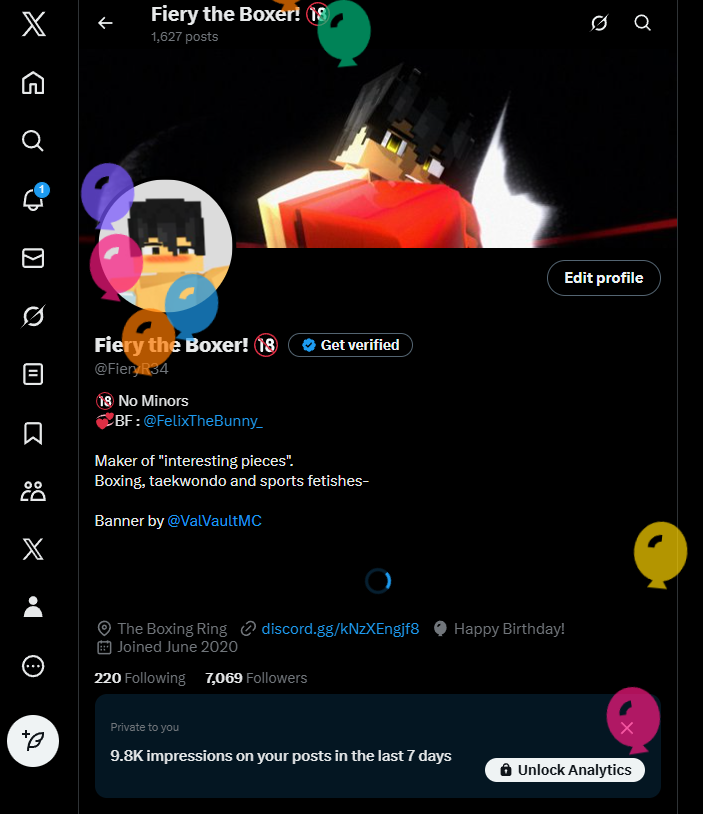 Fiery the Boxer! 🔞 tweet media