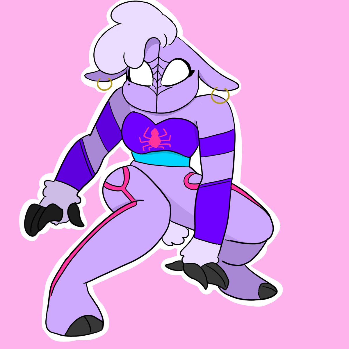 Mi love spider versión Lamby como aporte para el AU
#SmilingCrittersAU #SmilingCrittersOC