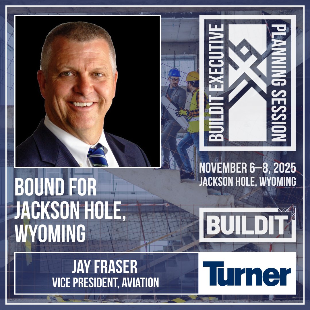 We are honored to welcome Jay Fraser, Senior Vice President for <a href="/turner_talk/">Turner Construction</a> to Jackson Hole this week where he will share his unique perspectives on infrastructure development across the United States.