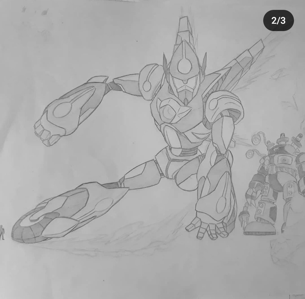 I'm working on a redesign on an old robot I have, called the Dynaeda

I'm taking some inspiration from the 90s eva designs for the bodytype

The robot focuses on high speed and mobility and specializes in hit and run tactics