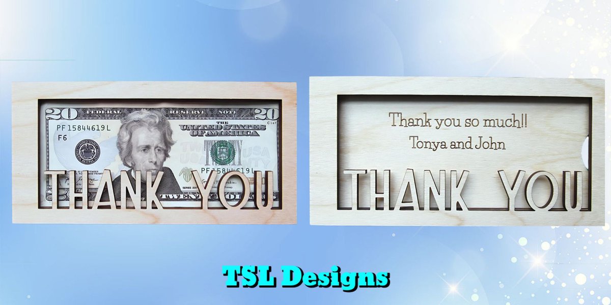bythebeach1214's tweet image. Personalized Thank You Money Holder - Custom Message Thank You Card Gift 
etsy.com/listing/176689…
#Personalized #moneyholder #shopsmall #handmade #handcrafted #glowforge #etsy #thankyougift