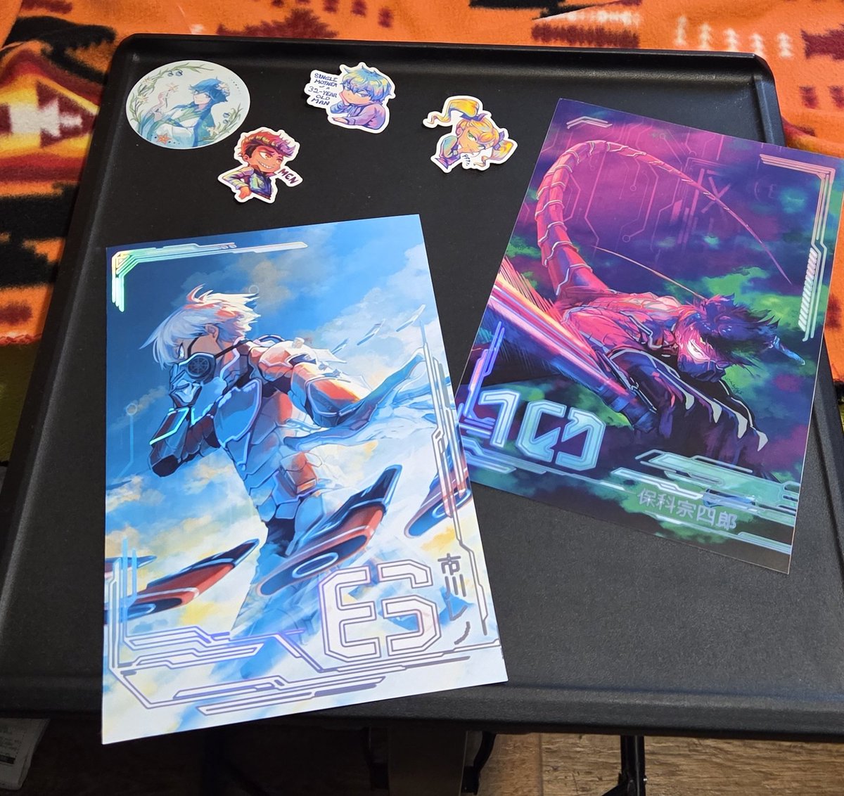 Second. Kaiju No. 8 artwork from <a href="/kisirys_/">Iris</a> . It has safely made it to its new home. Now to hang it in my room. 🥰