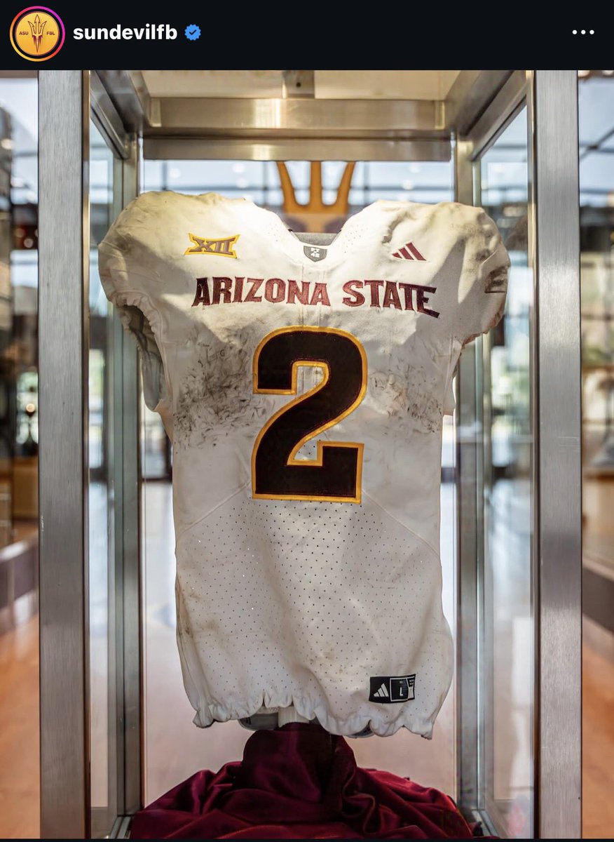 “Kids, let me tell you about this jersey and why it’s here….” - Sun Devil parents of the future 🔱🆙