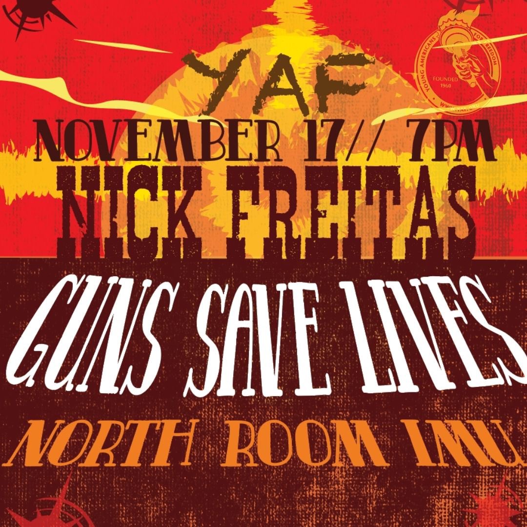 Iowa_YAF's tweet image. November 17// 7 PM// North Room IMU
.
.
Nick will be speaking about the second amendment at the University of Iowa this month! 
.
.