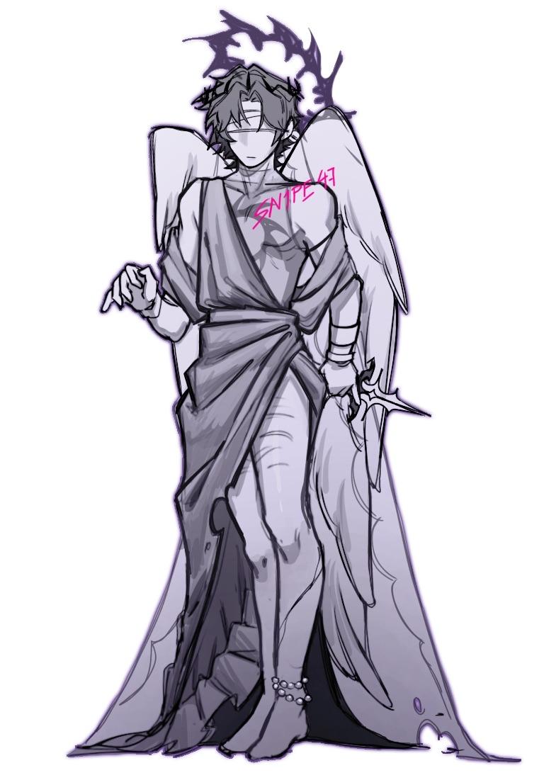 Salvador3747's tweet photo. Repost this weeping angel because i forgot something 
#twotime #forsaken #twotimeforsaken #twotimefanart https://t.co/W1EoDbuL66