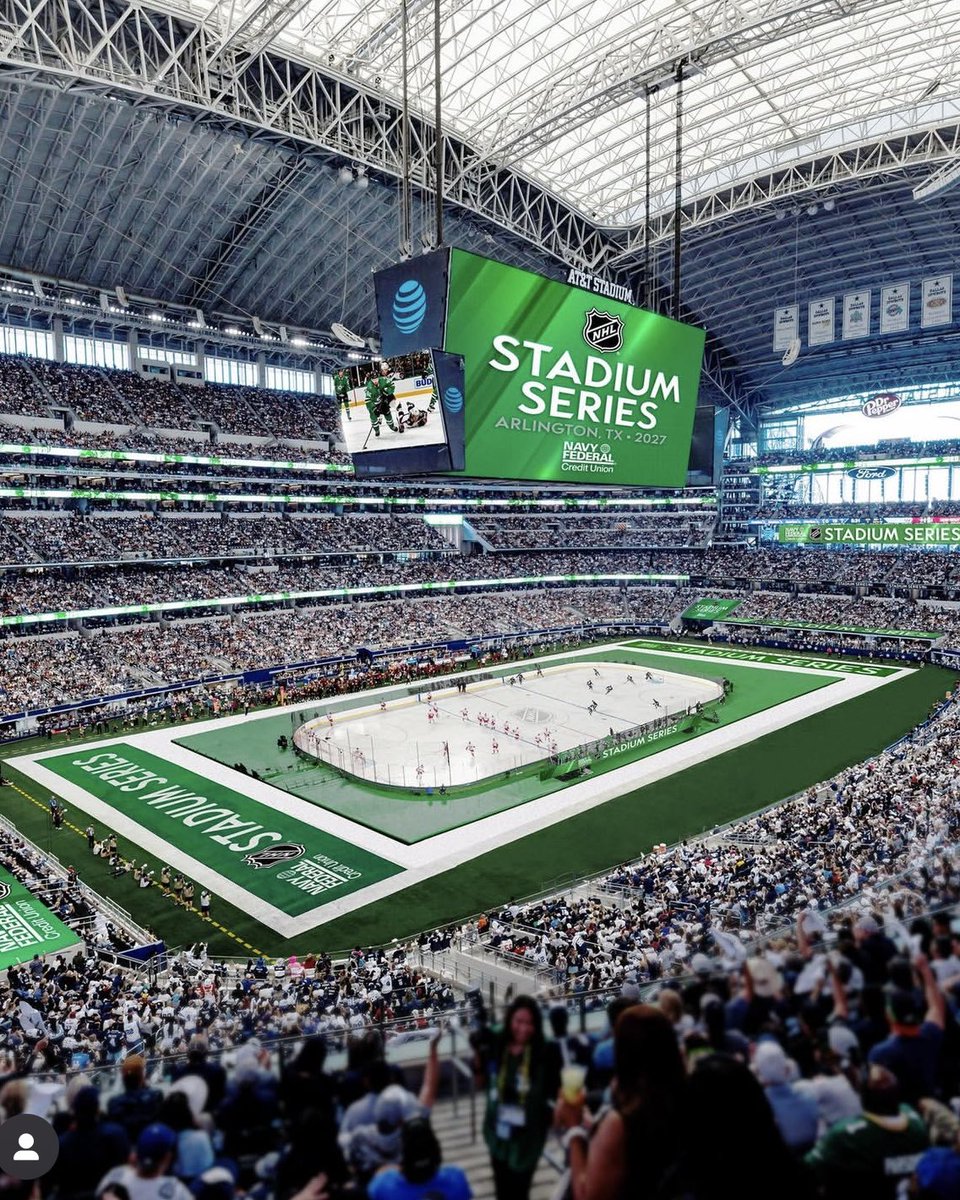 ATTStadium's tweet image. JUST ANNOUNCED: The NHL Stadium Series is coming to AT&amp;amp;T Stadium in 2027! 🏒