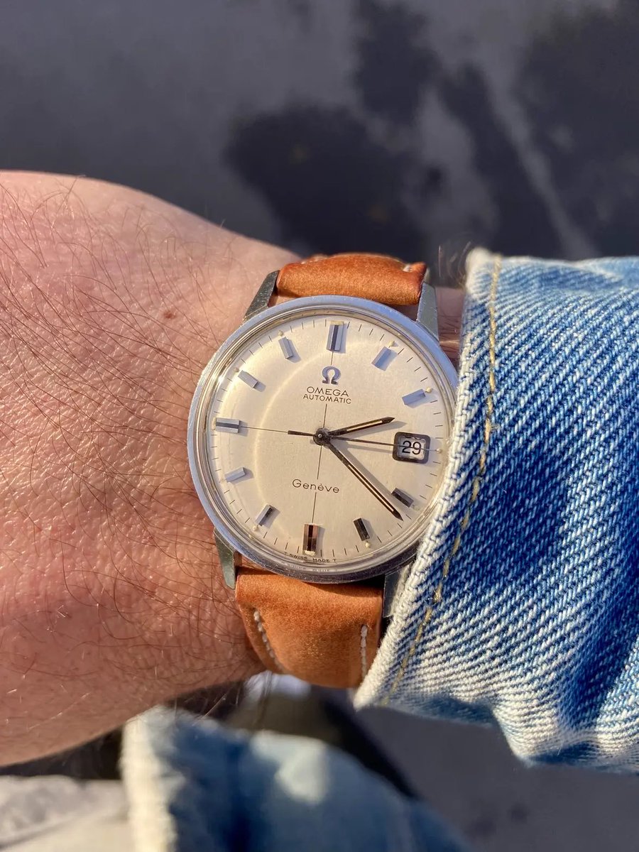 omegaforums's tweet photo. Vintage #Omega #Geneve Ref 166.002 #Crosshair Dial Cal 562 in stainless steel, a clean and elegant daily wear dress Omega, by #Omegaforums member Davidt
https://t.co/QiHc0kPASI https://t.co/MHKHZPvfyh