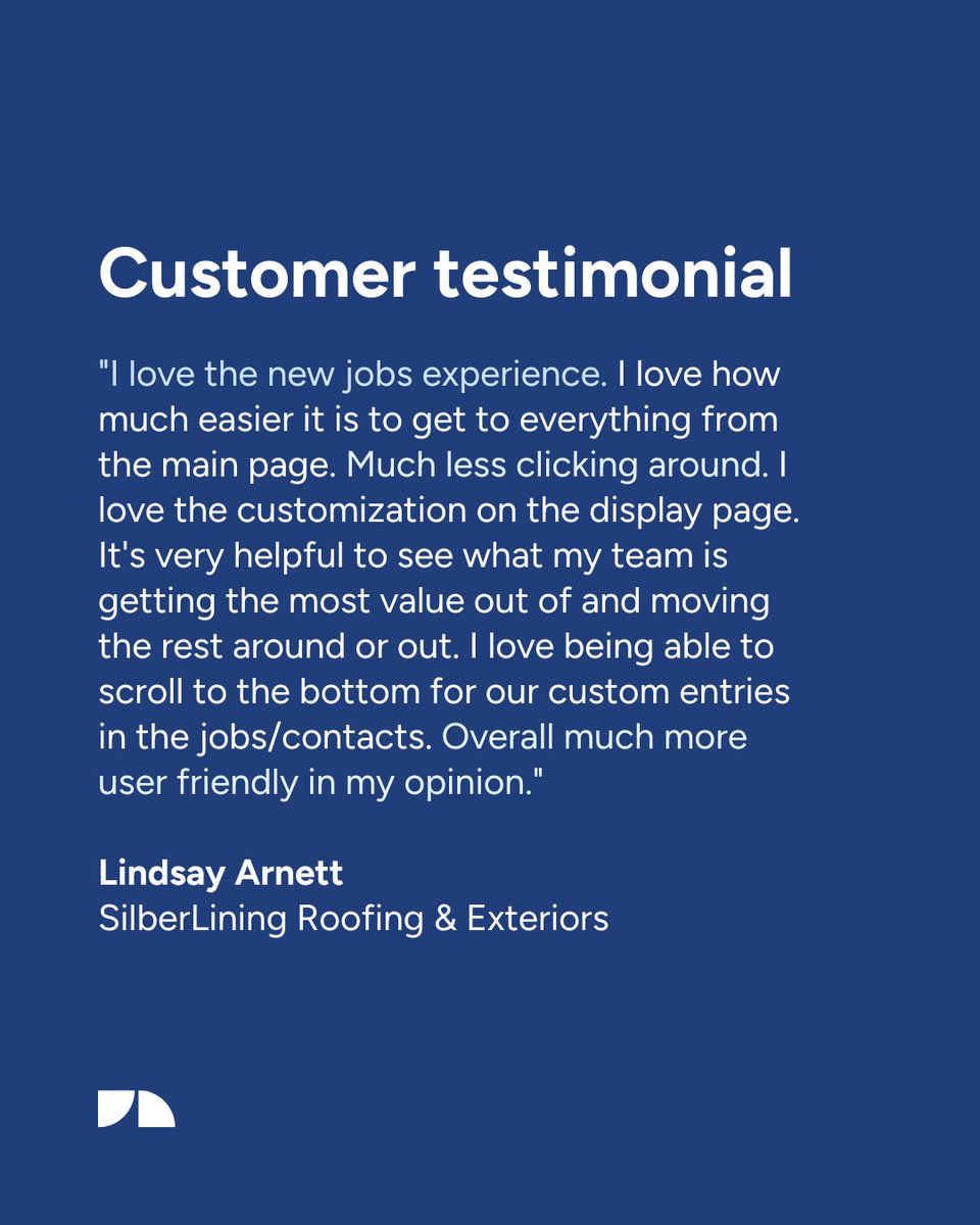 JobNimbus's tweet image. Less clicking. More getting it done. 💪 

Check out all the great features JobNimbus has to offer ⬇️ 
jobnimbus.me/43dwMEp

#RoofingBusiness #JobNimbus #CRMforContractors