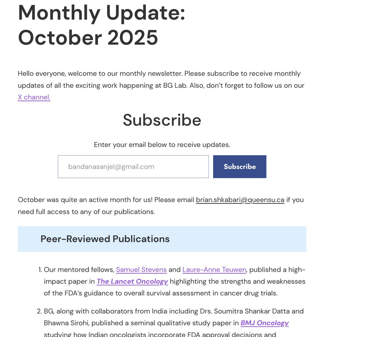 OncologyBGLab's tweet image. We did a thing! We have now created Monthly Newsletters!!

Subscribe to our website for monthly updates on exciting things happening at @OncologyBGLab !
oncologybg.com/2025/11/03/mon… @brianshkabarii