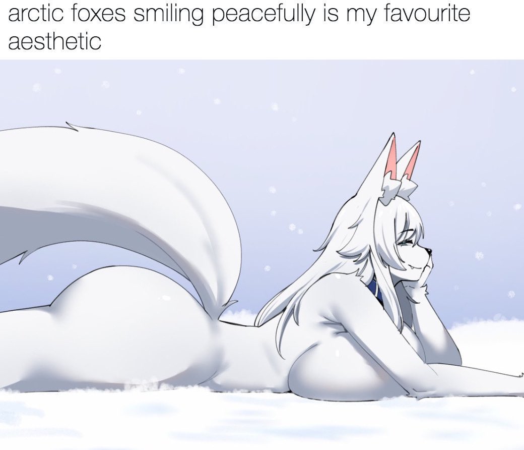 Hehe i like lying in da snowww 🥺❄️🌨️