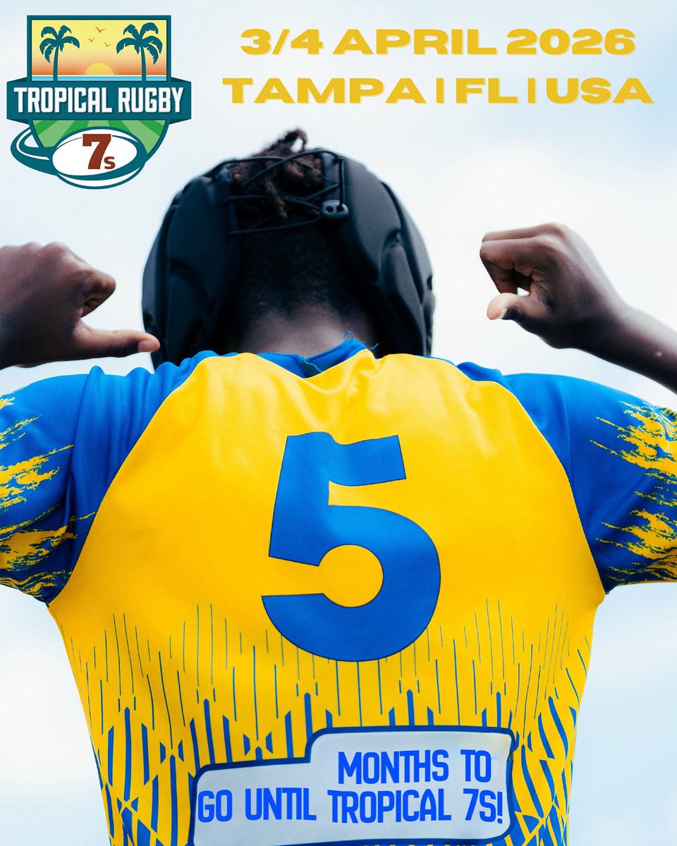Mark your calendars! Only 5 months until the 2026 Tropical 7s ⏰ 

Full details including team registration link at tropical7s.com and via our social media bios.