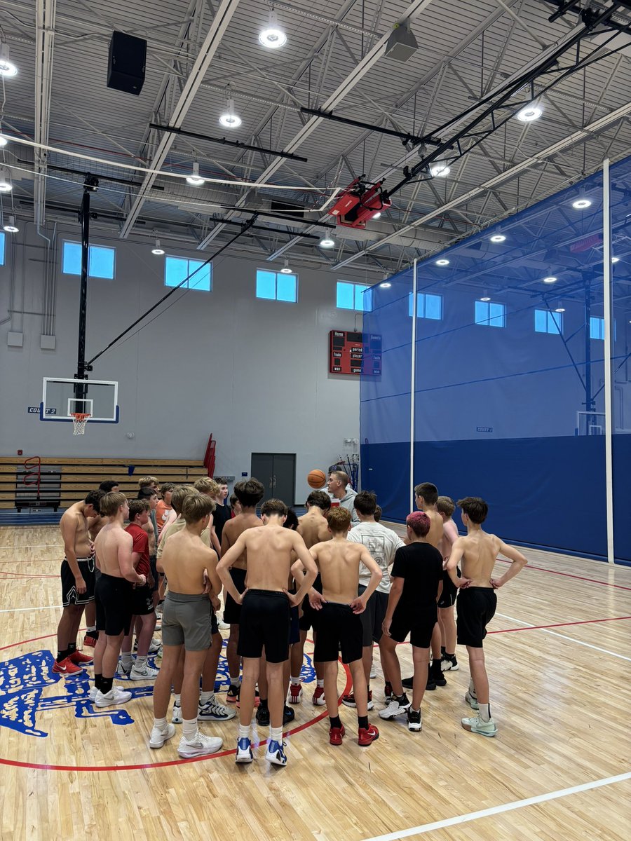 Officially ONE WEEK until season starts! Our guys had a great day of conditioning and our MS teams had a GREAT start to the year! #ALLIN