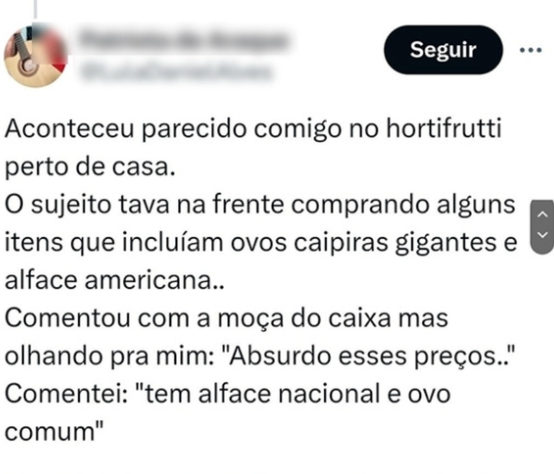 Pobre imundo querendo comer alface importada