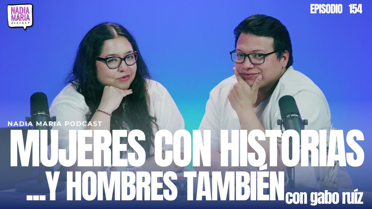 lanadiamaria's tweet photo. Lunes de Nadia, Lunes de amor, Lunes de #NadiaMariaPodcast hoy con la fiera @EsGaboruiz  
hablando verdades entre risa y risa.

https://t.co/LE48pItvOr https://t.co/fanuoLDsKS