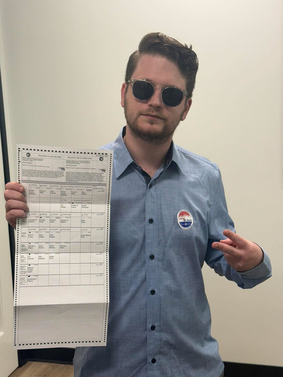 Thousands of Americans died fighting Communists, I'll be damned if I willingly vote for one!

For the sake of the greatest City on Earth, I proudly voted AGAINST Zohran Mamdani today.