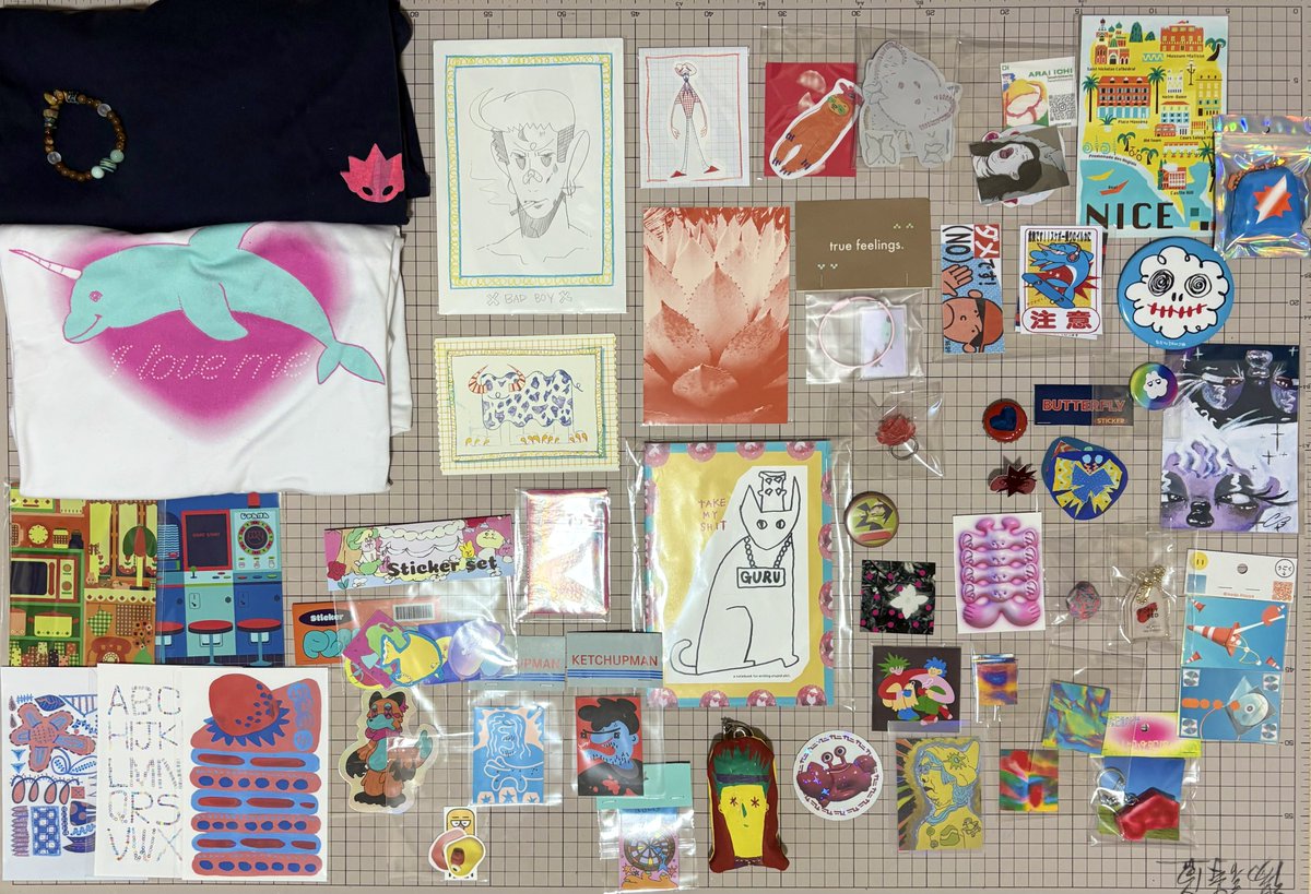 rint0kai's tweet image. フリマ戦利品^_^ばちばちで可愛い‼️
時間あったらもっと周りたかった💥
#taufes2025