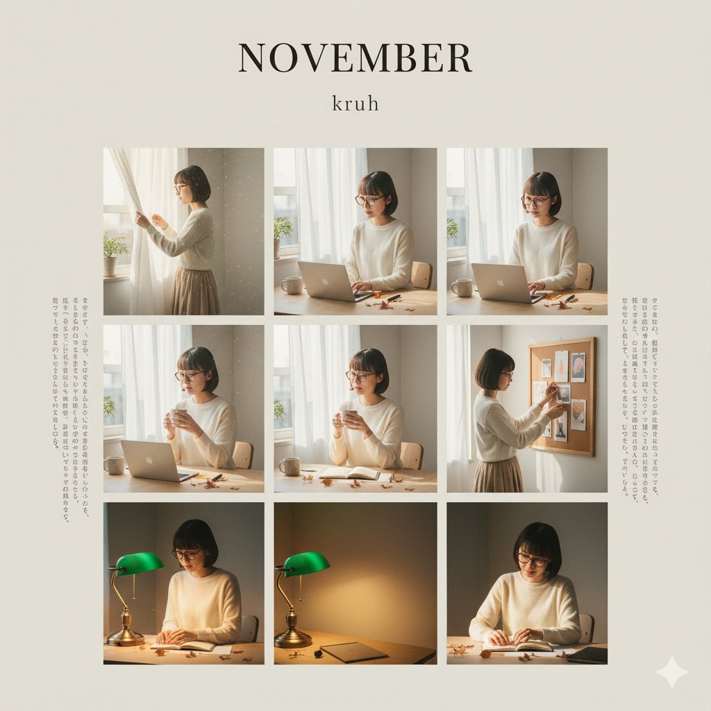 kruh_WebDesign's tweet image. 【11月目標】

◆LPブラッシュアップ
◆スライドポートフォリオ完成
◆studio (Udemy)完走
◆ココナラ出品

今月も一歩進みたい🌿