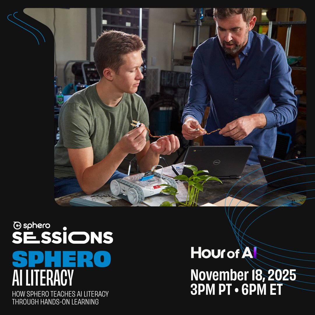 Artificial Intelligence is reshaping education, but many educators are seeking guidance on how to get started in the classroom. Join Sphero’s upcoming webinar to explore our hands-on approach to AI literacy using robots and coding.

Register: bit.ly/43dyndn