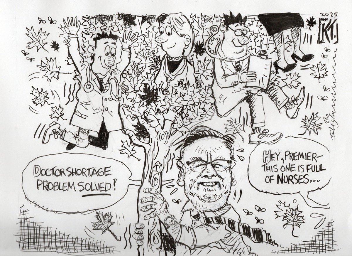 The great Harry Hibbs classic  ‘Between Two Trees’ comes to mind. My cartoon this week in <a href="/StJohnsTelegram/">The Telegram</a>  <a href="/TonyWakehamNL/">Tony Wakeham</a>