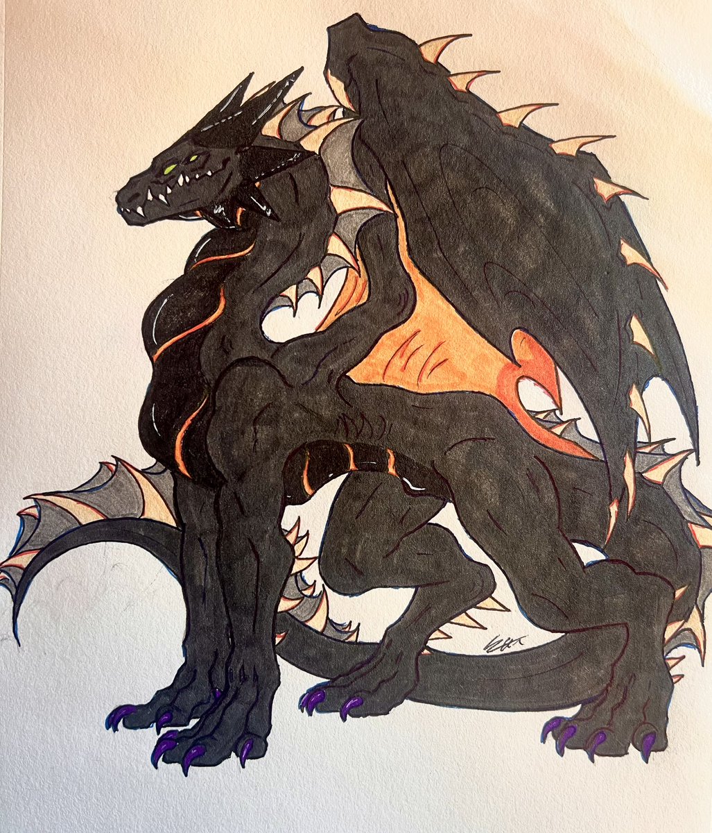 Fyrebuggi's tweet photo. Dragon (: #art #drawings https://t.co/qdwSvr29eO