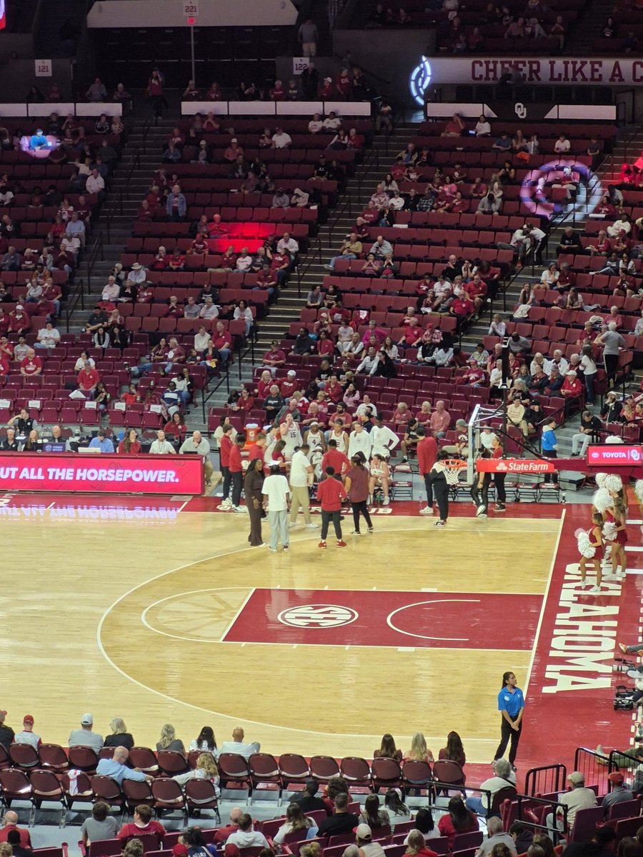 Posted up in Section 205/206...