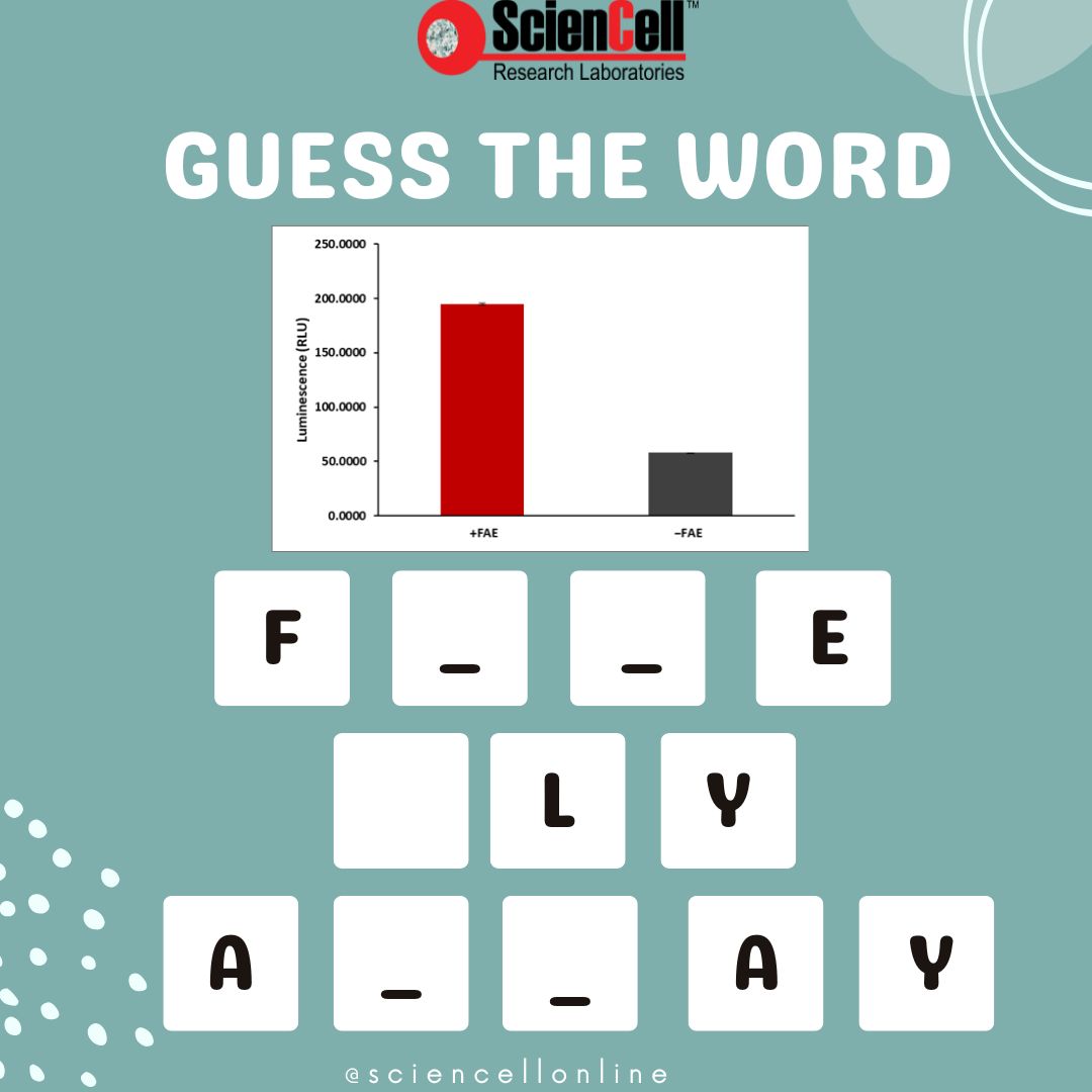 sciencell's tweet photo. 🧬 Put your scientific mind to the test!

What’s the word? 👀
Here’s a clue: it’s something we love to measure in cell-based assays 💡
Comment your guess below ⬇️

#ScienCell #ScienceGame #GuessTheWord #FAE #BiotechFun #LifeScienceResearch #CellCulture #MolecularBiology https://t.co/TYs5L2pzM0