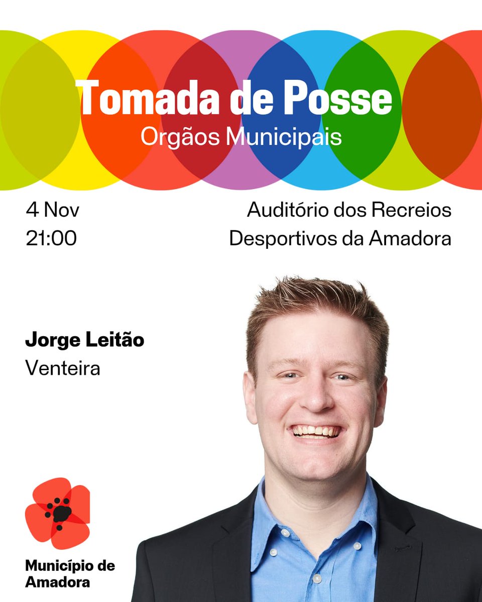 Hoje, 4 de novembro, vem acompanhar este momento importante e celebrar a primeira representação do LIVRE na Venteira, com a tomada de posse do Jorge Leitão.

Por uma Venteira com futuro. Livre.