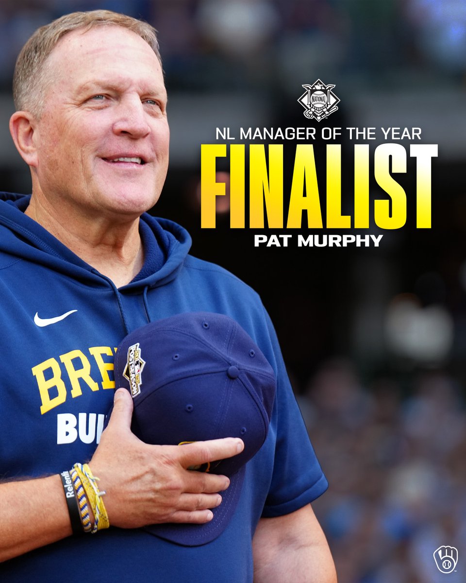 Back for more 😈

Pat Murphy is up for NL Manager of the Year for the second straight season!