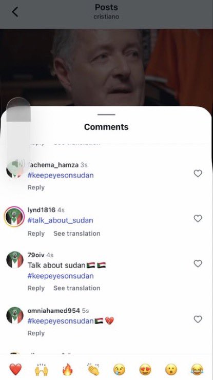 a5medv's tweet image. دخلت الانستقرام ولقيت ريل عند المنتهي رونالدو فتحت الكومنتات لقيت السودانيين مكتسحين الكومنتات  

وصلوا صوتهم للعالم بطريقة ذكية… اتمنى كلنا نستغل صفحات الرياضيين في نشر القضايا اللي الاعلام مش بيتكلم كفاية عنها

#أنقذوا_الفاشر